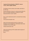 Capstone Exit Exam Questions &vert; 2026&sol;2027 &vert; Answers Correct &vert; With Complete Solutions