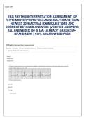 AMN Healthcare EKG Rhythm Interpretation Assessment Vault &lpar;Latest 2026&rpar; &vert; 50 Unique Q&As & Strips Rationales
