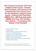 CCC Common Core Exam All Versions 2026&sol;2027 &vert; Study Guide&comma; Practice Questions & Complete Exam Review
