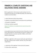 PRIMERICA COMPLETE QUESTIONS AND&NewLine;SOLUTIONS TESTED ANSWERS&NewLine;