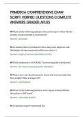 PRIMERICA COMPREHENSIVE EXAM&NewLine;SCRIPT VERIFIED QUESTIONS COMPLETE&NewLine;ANSWERS GRADED APLUS