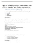 Applied Pathophysiology 4th Edition by Judi Nath Complete Test Bank Chapters 1-20 2026&sol;2027 &vert; Study Guide&comma; Practice Questions & Exam Review