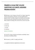 PRIMERICA EXAM PREP SOLVED&NewLine;QUESTIONS ACCURATE ANSWERS&NewLine;PREMIUM REVIEW