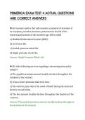 PRIMERICA EXAM TEST 4 ACTUAL QUESTIONS&NewLine;AND CORRECT ANSWERS&NewLine;
