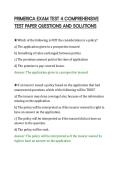 PRIMERICA EXAM TEST 4 COMPREHENSIVE&NewLine;TEST PAPER QUESTIONS AND SOLUTIONS