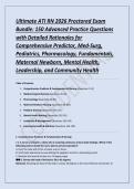Ultimate ATI RN 2026 Proctored Exam &NewLine;Bundle&colon; 150 Advanced Practice Questions &NewLine;with Detailed Rationales for &NewLine;Comprehensive Predictor&comma; Med-Surg&comma; &NewLine;Pediatrics&comma; Pharmacology&comma; Fundamentals&comma; &NewLine;Maternal Newborn&comma; Mental Health&comma; &NewLine;Leadership&comma; and Community Heal