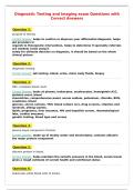 Diagnostic Testing and Imaging exam Questions with Correct Answers