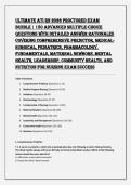 Ultimate ATI RN 2026 Proctored Exam &NewLine;Bundle &vert; 150 Advanced Multiple-Choice &NewLine;Questions with Detailed Answer Rationales &NewLine;Covering Comprehensive Predictor&comma; Medical&NewLine;Surgical&comma; Pediatrics&comma; Pharmacology&comma; &NewLine;Fundamentals&comma; Maternal Newborn&comma; Mental &NewLine;Health&comma; Lea