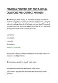 PRIMERICA PRACTICE TEST PART 1 ACTUAL&NewLine;QUESTIONS AND CORRECT ANSWERS