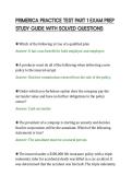 PRIMERICA PRACTICE TEST PART 1 EXAM PREP&NewLine;STUDY GUIDE WITH SOLVED QUESTIONS