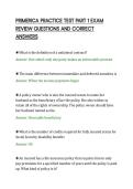 PRIMERICA PRACTICE TEST PART 1 EXAM&NewLine;REVIEW QUESTIONS AND CORRECT&NewLine;ANSWERS&NewLine;