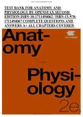 Test Bank for For Anatomy and Physiology Edition by Openstax Second - Graded A&plus; Comprehensive Exam Prep