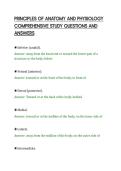 PRINCIPLES OF ANATOMY AND PHYSIOLOGY&NewLine;COMPREHENSIVE STUDY QUESTIONS AND&NewLine;ANSWERS