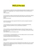 PHTLS Pre-test Verified set