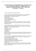 ServSafe Manager Exam 2026&sol;2027 Questions with 100&percnt; Correct Answers Actual Exam 2026&sol;2027 &vert; Complete Exam-Style Questions with Detailed Rationales &vert; 100&percnt; Verified &vert; Pass Guaranteed &ndash; A&plus; Graded