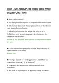 CWB LEVEL 1 COMPLETE STUDY GUIDE WITH&NewLine;SOLVED QUESTIONS