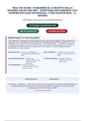 NSG 3100 EXAM 1 FUNDAMENTAL CONCEPTS SKILLS&NewLine;NURSING GALEN 2026&sol;2027 - QUESTIONS AND ANSWERS 100&percnt;&NewLine;VERIFIED DETAILED RATIONALES - PASS GUARANTEED - A&plus;&NewLine;GRADED