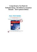 Test Bank for Pathophysiology&comma; 7th Edition by Jacquelyn Banasik&NewLine;