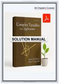 Solutions Manual for Complex Variables and Applications &lbrack;&period;&rsqb; &lpar;9th Edition&rpar; by Brown - Graded A&plus; Comprehensive Exa&period;&period;&period;