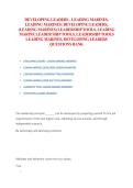 Developing Leaders &vert; Leading Marines & Marine Leader Tools Question Bank