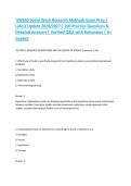 SW650 Social Work Research Methods Exam Prep &vert; Latest Update 2026&sol;2027 &vert; 200 Practice Questions & Detailed Answers &vert; Verified Q&A with Rationales &vert; A&plus; Graded