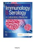 TEST BANK FOR Immunology & Serology in Laboratory Medicine 8th Edition by Mary Louise Turgeon&period;ISBN&colon; 9780815187905 COMPLETE GUIDE ALL CHAPTERS COVERED 100&percnt; VERIFIED A&plus; GRADE ASSURED&excl;&excl;&excl;&excl;&excl; 