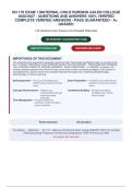 NU 170 EXAM 1 MATERNAL-CHILD NURSING GALEN COLLEGE&NewLine;2026&sol;2027 - QUESTIONS AND ANSWERS 100&percnt; VERIFIED&NewLine;COMPLETE VERIFIED ANSWERS - PASS GUARANTEED - A&plus;&NewLine;GRADED