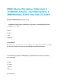 NR 567 Advanced Pharmacology Midterm Exam &vert; Latest Update 2026&sol;2027 &vert; 200 Practice Questions & Detailed Answers &vert; Grade A Study Guide &vert; A&plus; Graded