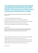 PSYC 140 Developmental Lifespan Psychology Modules 1&ndash;8 Complete Exam & Review Bundle &vert; Latest Update 2026&sol;2027 &vert; 200 Practice Questions & Detailed Answers &vert; Portage Learning LockDown Browser &vert; A&plus; Graded