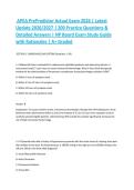 APEA Pre-Predictor Actual Exam 2026 &vert; Latest Update 2026&sol;2027 &vert; 200&plus; Practice Questions & Detailed Answers &vert; NP Board Exam Study Guide with Rationales &vert; A&plus; Graded