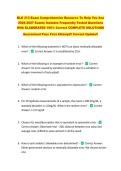 BLD 313 Exam Comprehensive Resource To Help You Ace &NewLine;2026-2027 Exams Includes Frequently Tested Questions &NewLine;With ELABORATED 100&percnt; Correct COMPLETE SOLUTIONS &NewLine;Guaranteed Pass First Attempt&excl;&excl; Current Update&excl;&excl; 