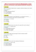 EMD 5&period;4 Course Review -Review for EMD final Exam &cap;&boxUl;&pound; Actual Questions and Answers Latest Updated