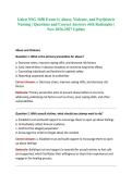 Galen NSG 3450 Exam 4 &vert; Abuse&comma; Violence&comma; and Psychiatric Nursing &vert; Questions and Correct Answers with Rationales &vert; New 2026-2027 Update