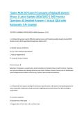Galen NUR 257 Exam 4 Concepts of Aging & Chronic Illness &vert; Latest Update 2026&sol;2027 &vert; 200 Practice Questions & Detailed Answers &vert; Actual Q&A with Rationales &vert; A&plus; Graded