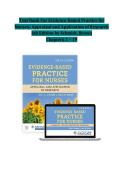 Test Bank For Evidence-Based Practice for Nurses&colon; Appraisal and Application of Research 6th Edition &vert; Nola A&period; Schmidt & Janet M&period; Brown &vert; ISBN 9781284296532 &vert; Chapters 1-19