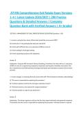 ATI RN Comprehensive Exit Retake Exam Versions 1&ndash;4 &vert; Latest Update 2026&sol;2027 &vert; 200 Practice Questions & Detailed Answers &vert; Complete Question Bank with Verified Answers &vert; A&plus; Graded&NewLine;ATI RN Comprehensive Exit Retake Exam Versions 1&ndash;4 &vert; Latest Update 2026&sol;20
