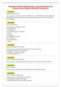 Emergency Medical Dispatch Exam &cap;&boxUl;&pound; Actual Questions and Answers Latest Updated 2026&Gamma;&ecirc;&ograve;2027