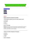 CSET Spanish Subtest Actual 2026 &sol; 2027 Questions with &NewLine;Verified Answers and Rationales Grade A&plus; Guarantee 