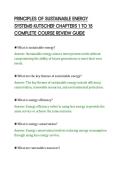 PRINCIPLES OF SUSTAINABLE ENERGY&NewLine;SYSTEMS KUTSCHER CHAPTERS 1 TO 15&NewLine;COMPLETE COURSE REVIEW GUIDE