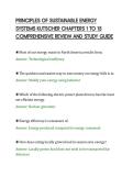 PRINCIPLES OF SUSTAINABLE ENERGY&NewLine;SYSTEMS KUTSCHER CHAPTERS 1 TO 15&NewLine;COMPREHENSIVE REVIEW AND STUDY GUIDE