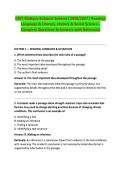 CSET Multiple Subjects Subtest I 2026&sol;2027 &vert; Reading&comma; &NewLine;Language & Literacy&comma; History & Social Science &ndash; &NewLine;Complete Questions & Answers with Rationales