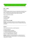CSET Multiple Subjects Subtest II 2026&sol;2027 &vert; Mathematics & &NewLine;Science &ndash; Complete Questions & Answers with Rationales 
