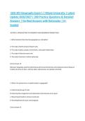 GEO 201 Geography Exam 1 &vert; Miami University &vert; Latest Update 2026&sol;2027 &vert; 200 Practice Questions & Detailed Answers &vert; Verified Answers with Rationales &vert; A&plus; Graded