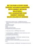 NU 136 EXAM 4 STUDY GUIDE &NewLine;2026&sol;2027 ACCURATE QUESTIONS &NewLine;WITH CORRECT DETAILED &NewLine;SOLUTIONS &vert;&vert; &NewLine;100&percnt; GUARANTEED PASS &NewLine;<NEWEST VERSION> &NewLine;GALEN COLLEGE OF NURSING 