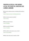 PRIOR AUTHORIZATION CERTIFIED&NewLine;SPECIALIST PROGRAM ACTUAL EXAM PAPER&NewLine;QUESTIONS WITH SOLUTIONS GRADED A