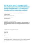 BIOL 252 Human Anatomy & Physiology II Module 4 Exam Review &vert; Latest Update 2026&sol;2027 &vert; 200 Practice Questions & Detailed Answers &vert; Lymphatic System & Immunity &vert; LockDown Browser Ready &vert; A&plus; Graded