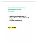 Medical-Surgical Nursing Test Bank and Practice Questions Brunner and Suddarth 16th Edition