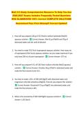 BLD 313 Study Comprehensive Resource To Help You Ace &NewLine;2026-2027 Exams Includes Frequently Tested Questions &NewLine;With ELABORATED 100&percnt; Correct COMPLETE SOLUTIONS &NewLine;Guaranteed Pass First Attempt&excl;&excl; Current Update&excl;&excl; 