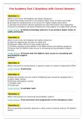 Fire Academy Test 1 Questions with Correct Answers