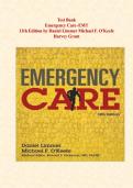 Emergency Care 13th Edition EMT Test Bank 2026 &lpar;650 Questions &plus; &rpar; Rationales &vert; Study Guide